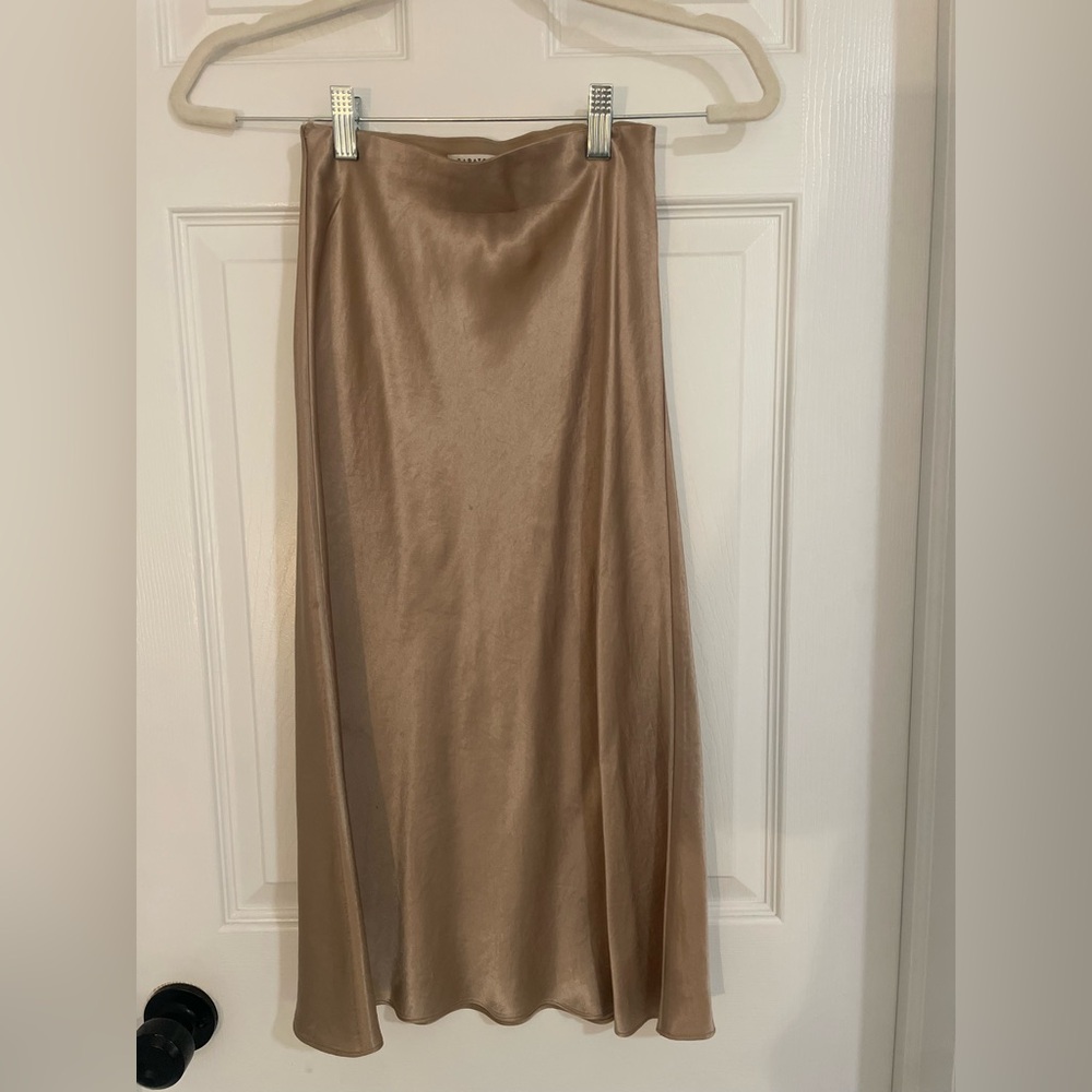 ARITIZA Babaton Shimmering Tan Midi Skirt